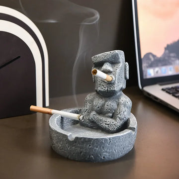 Creative Cute Weird Guy Cigar Ashtray Decoration Desktop Organiser Personalized Office Ashtray Collectible Jewelry Tray for home