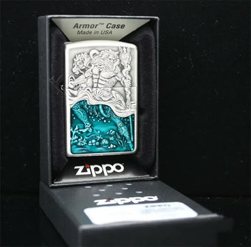 Zippo lighter Poseidon The God of the Sea Windproof Collection in box